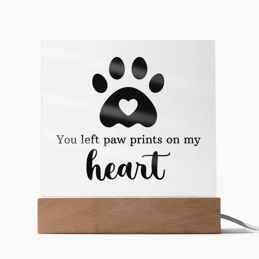 Pet Memorial LED Acrylic Keepsake Plaque product image 1