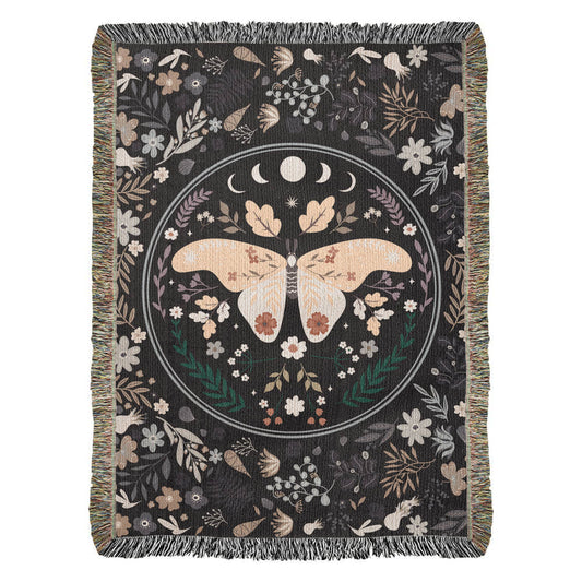 Bohemian Butterfly | Woven Cotton Blanket